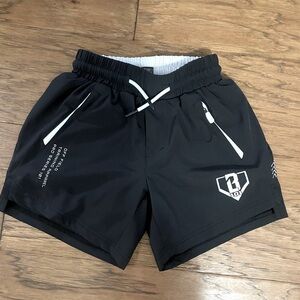 Baseball lifestyle black training shorts